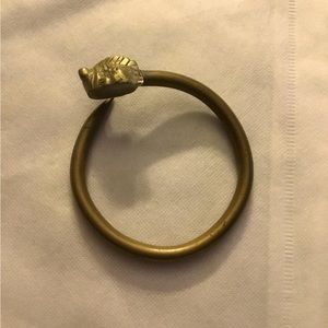 Vintage Brass Snake’s Head Armband